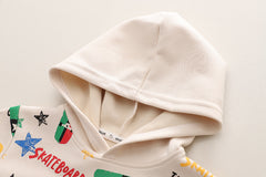 RM231223-42 طقم جينز ولادي قطعتين ( بلوزة قطنية + بنطلون جينز )