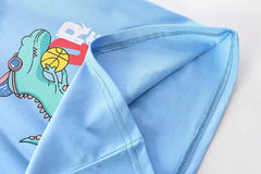 RM231223-44 طقم ولادي قطعتين ( بلوزة + بنطلون كتان ناعم )