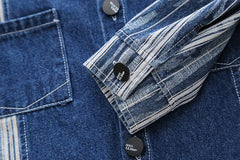 RM231223-5 طقم جينز مكون من 3 قطع ( جكيت جينز+ بلوزة قطنية+ بنطلون جينز)