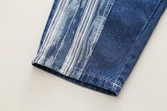 RM231223-5 طقم جينز مكون من 3 قطع ( جكيت جينز+ بلوزة قطنية+ بنطلون جينز)