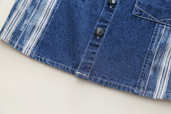 RM231223-5 طقم جينز مكون من 3 قطع ( جكيت جينز+ بلوزة قطنية+ بنطلون جينز)