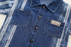 RM231223-5 طقم جينز مكون من 3 قطع ( جكيت جينز+ بلوزة قطنية+ بنطلون جينز)