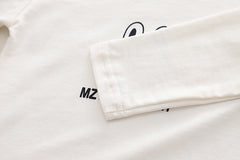 RM231223-6   طقم بناتي قطني تقيل خريفي شتوي مزين بجي 3 قطع ( بلوزة + جكيت + بنطلون)