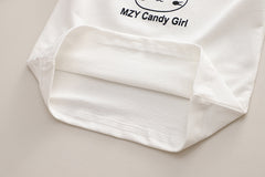 RM231223-6   طقم بناتي قطني تقيل خريفي شتوي مزين بجي 3 قطع ( بلوزة + جكيت + بنطلون)