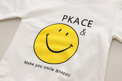 RM231223-7 طقم جينز ولادي 3 قطع ( بلوزة قطنية + جكيت جينز + بنطلون جينز )