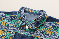 RM231223-7 طقم جينز ولادي 3 قطع ( بلوزة قطنية + جكيت جينز + بنطلون جينز )