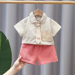 SS-2274B طقم 3 قطع ( قميص + شورت + جرافة)