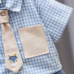 SS-2274B طقم 3 قطع ( قميص + شورت + جرافة)