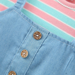 SD-3073G فستان جينز ناعم قطعة واحدة