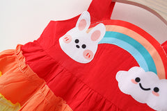 SD-3373G فستان بناتي ملون 🌸