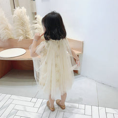 SD-3741G فستان النجوم المذهب بالدانتيل