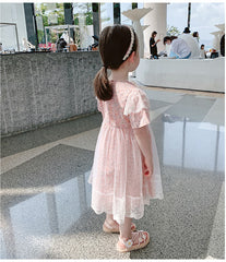 SD-3876G فستان البحر صيفي مزين بالدانتيل