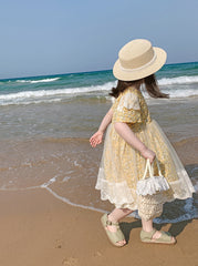 SD-3876G فستان البحر صيفي مزين بالدانتيل