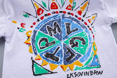 SS-2264B طقم ولادي جينز قطعتين ( بلوزة قطنية + شورت جينز )