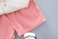 SS-2274B طقم 3 قطع ( قميص + شورت + جرافة)