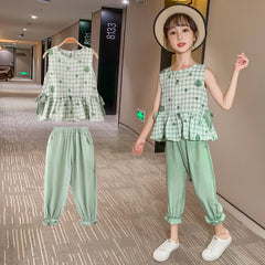 SSP-1042G طقم بناتي صيفي قطعتين