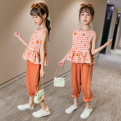 SSP-1042G طقم بناتي صيفي قطعتين