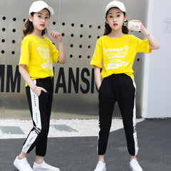 SSP-674G طقم سبورت قطني قطعتين ( بلوزة+ بنطلون)