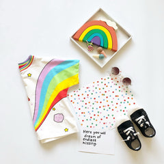 AO0402-49 طقم بناتي قطعتني ( بلوزة قطنية + أفرهول جينز )