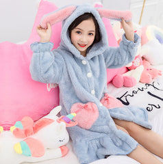 WJ-180 قميص نوم فرو ناعم غسيل ولبس