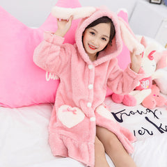 WJ-180 قميص نوم فرو ناعم غسيل ولبس