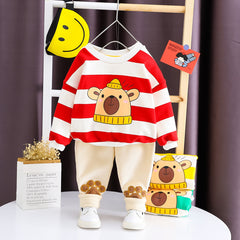 WS-420 طقم قطعتين شتوي تقيل مبطن فرو بالكامل ( بلوزة + بنطلون )