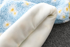 WS-472 طقم شتوي بناتي قطعتين ( بلوزة صوف + بنطلون ) مبطن بالكامل فرو