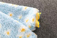 WS-472 طقم شتوي بناتي قطعتين ( بلوزة صوف + بنطلون ) مبطن بالكامل فرو