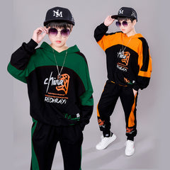 AO0508-110 طقم رياضة قطني قطعتين ( بلوزة + بنطلون)