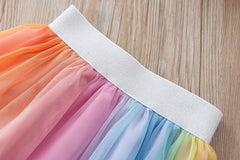 AO0304-54 طقم تنورة يونيكورن قطعتين ( بلوزة قطنية + تنورة)