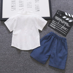 AO0304-31 طقم ولادي قطعتين ( قميص + شورت)