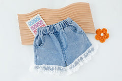 AO0402-07 طقم بناتي ( قميص + بنطلون شورت)