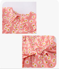 AO0402-16 فستان بناتي صيفي مورد