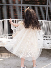 SD-3741G فستان النجوم المذهب بالدانتيل