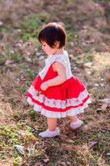 AO1128-46 فستان لوليتا بجي عدة طبقات مع نفشة