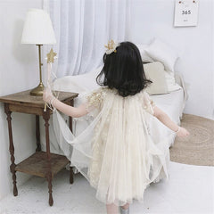 SD-3741G فستان النجوم المذهب بالدانتيل