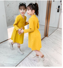 AO0519-131 فستان صوف دافي و ناعم