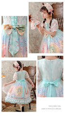 AO0304-47 فستان بناتي لوليتنا طبقات مميز مزين بالشيفون والدانتيل