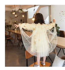 SD-3741G فستان النجوم المذهب بالدانتيل