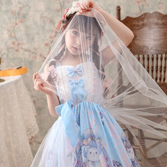 AO0304-57 فستان لوليتا مميز مزين بالشيفون و الدانتيل