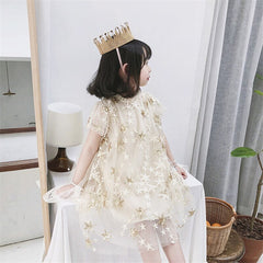 SD-3741G فستان النجوم المذهب بالدانتيل