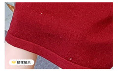 AO0519-131 فستان صوف دافي و ناعم