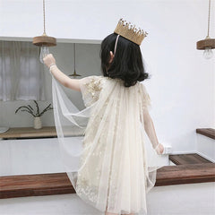 SD-3741G فستان النجوم المذهب بالدانتيل