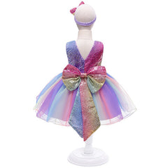 AO0304-70 فستان ترتر مع بندانة شعر