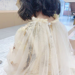 SD-3741G فستان النجوم المذهب بالدانتيل