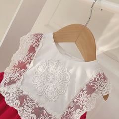 AO1128-46 فستان لوليتا بجي عدة طبقات مع نفشة