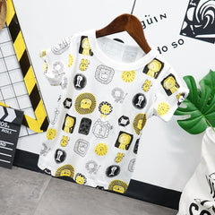 AO0304-69 طقم جينز مميز قطعتين ( بلوزة قطنية + شورت جينز ناعم )