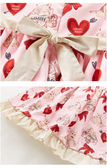 AO0402-37 فستان بناتي بارد بتفاصيل جميلة