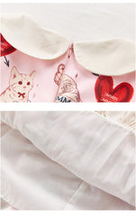 AO0402-37 فستان بناتي بارد بتفاصيل جميلة