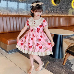 AO0402-37 فستان بناتي بارد بتفاصيل جميلة